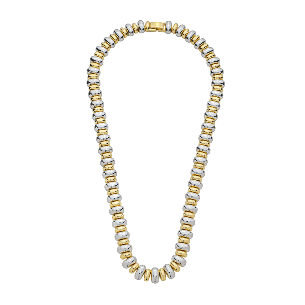 Halie Bold Gold & Silver Beads - Luiza Jewelry