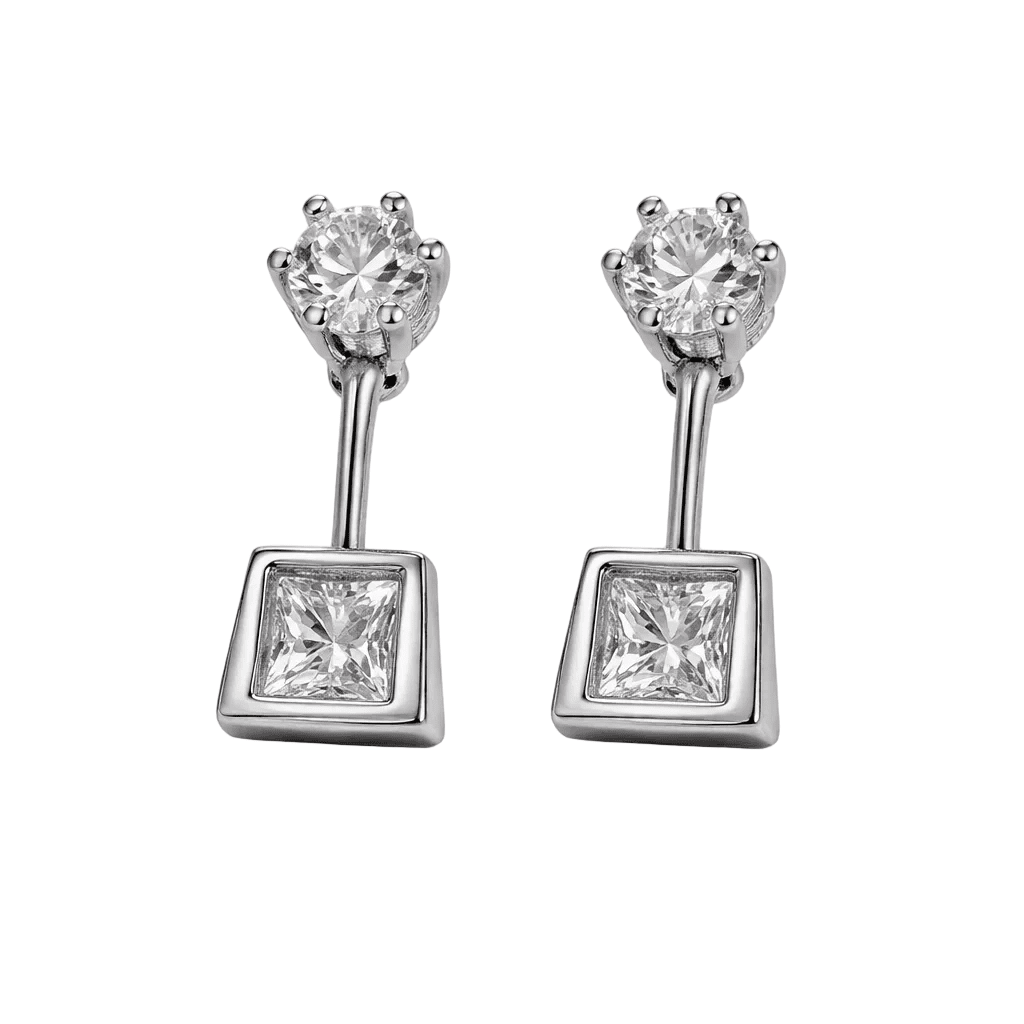 Ruth Silver 925 Zirconia Earring - Luiza Jewelry