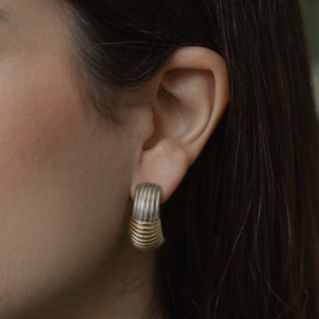 Nayara Earring – Mixed Metal - Luiza Jewelry