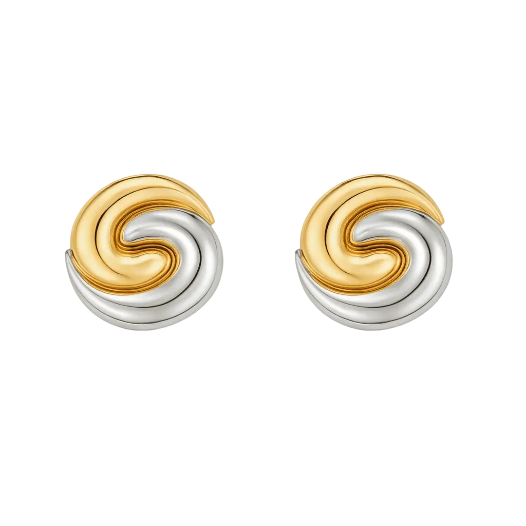 Selma Swirl Earring - Luiza Jewelry