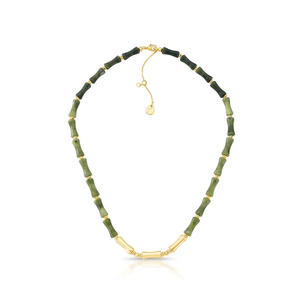 Kylie Green Jade Necklace - Luiza Jewelry