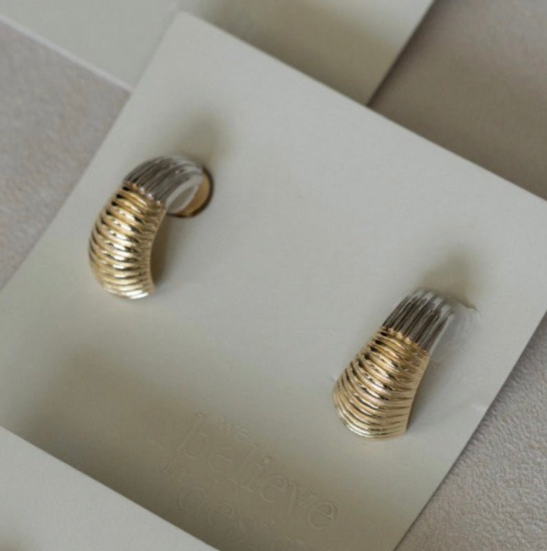 Nayara Earring – Mixed Metal - Luiza Jewelry