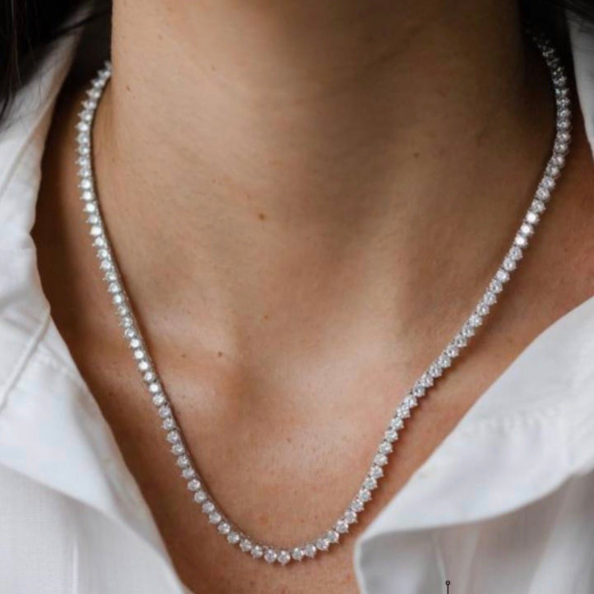 Raissa Tennis Necklace - Luiza Jewelry