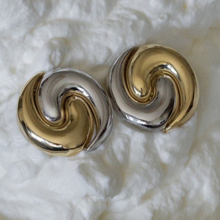 Selma Swirl Earring - Luiza Jewelry