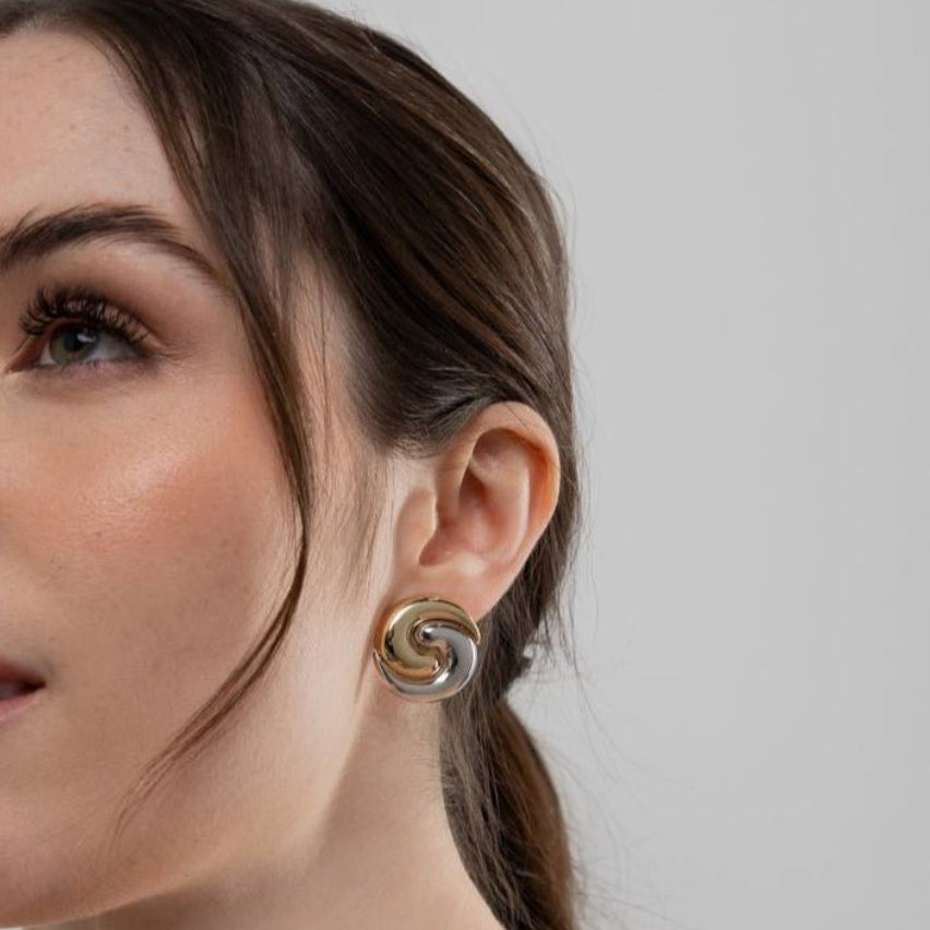 Selma Swirl Earring - Luiza Jewelry