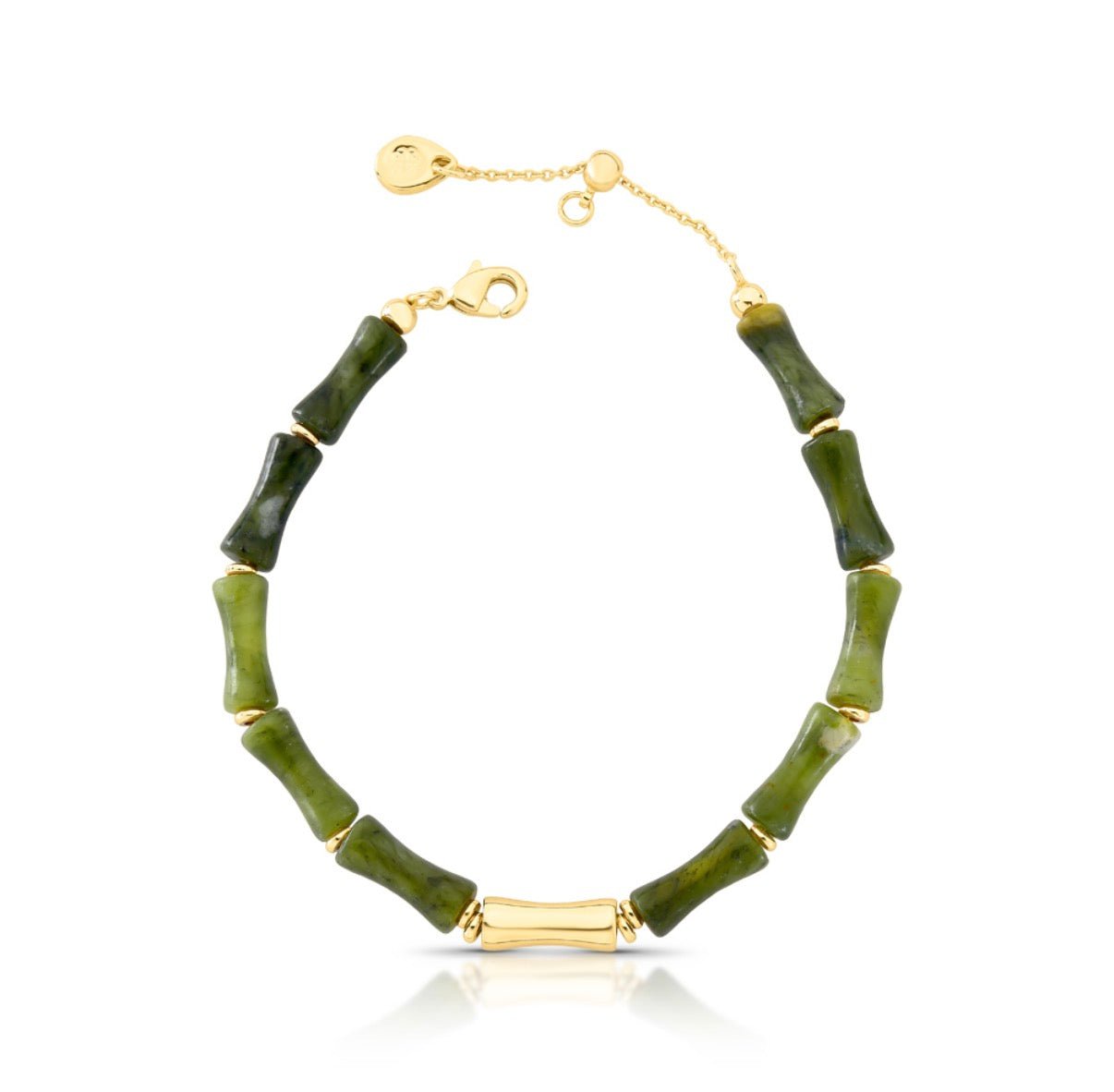 Kassandra Green Jade Bracelet - Luiza Jewelry