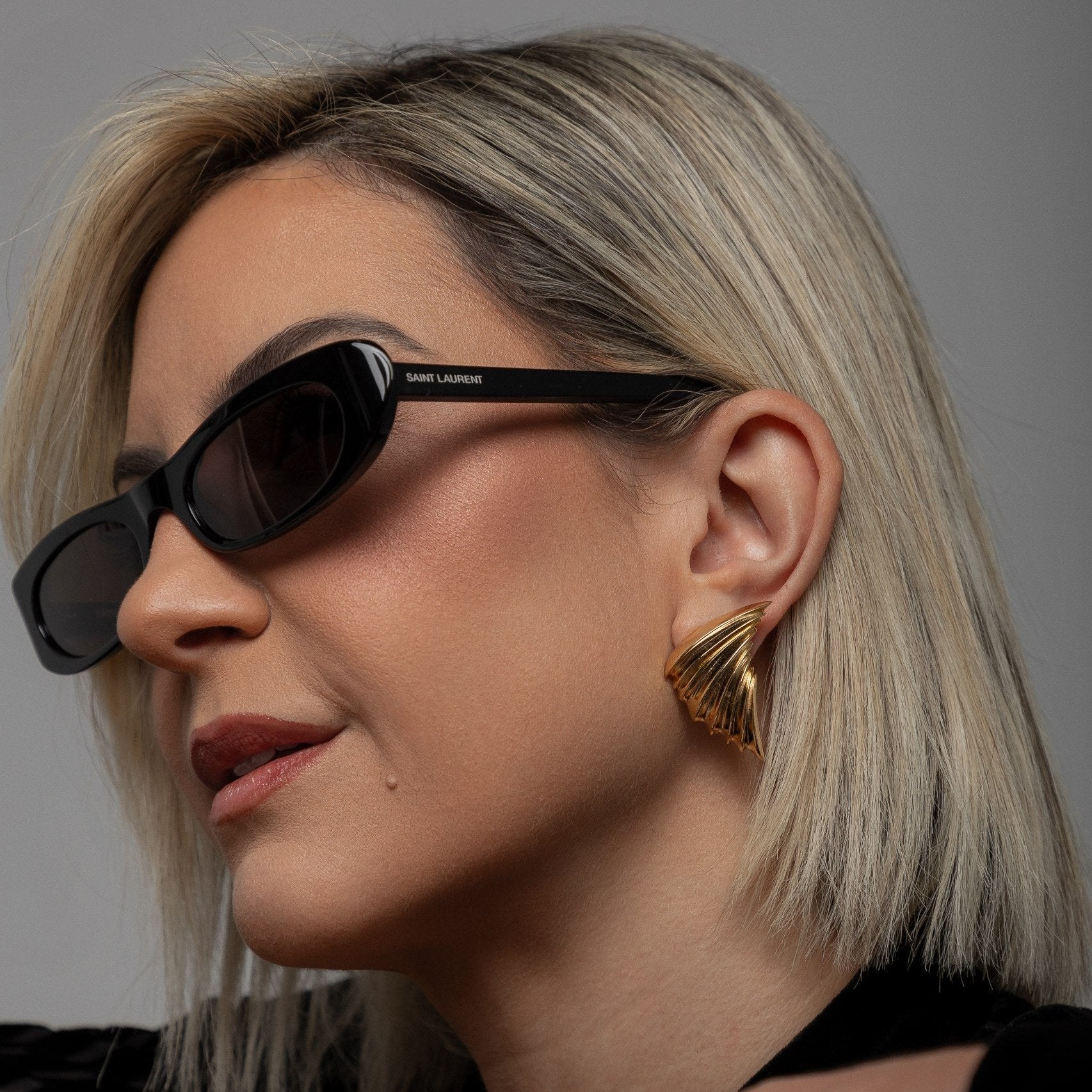 Vania Wing-Shaped Statement Earring