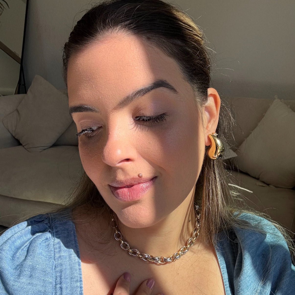 Carolina Chunky Link Chain - Luiza Jewelry