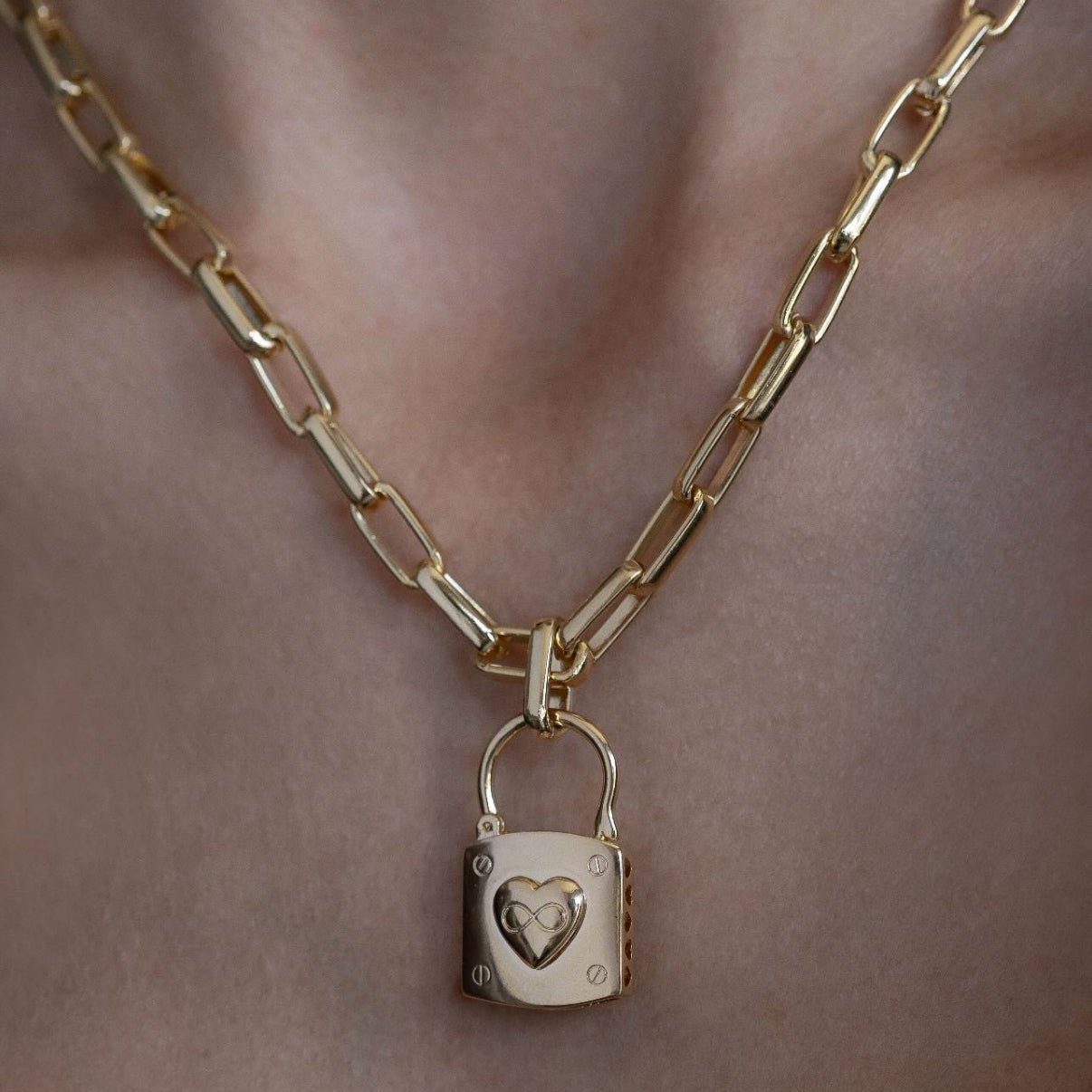 Bailey - Lock Me Necklace - Luiza Jewelry