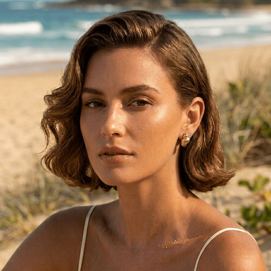 Gwen Solar Shell Earrings - Luiza Jewelry