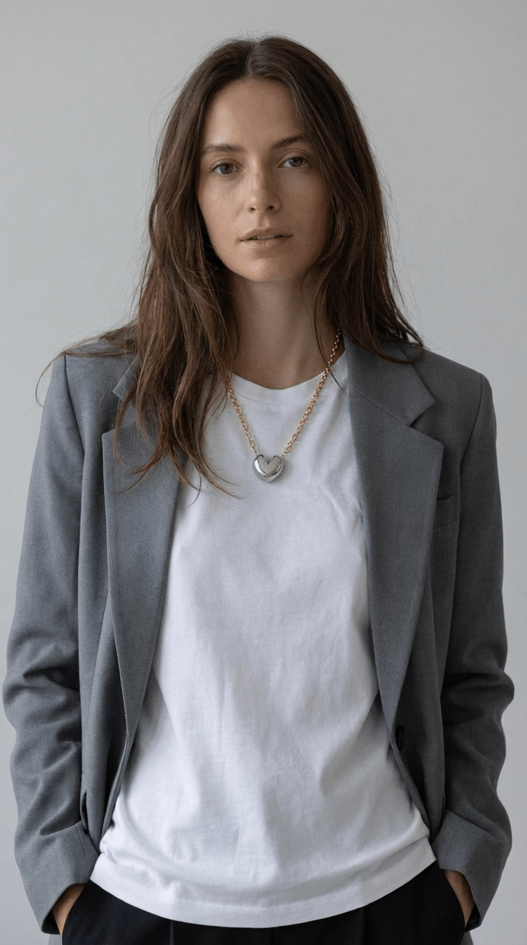 Alicia Heart Necklace - Luiza Jewelry