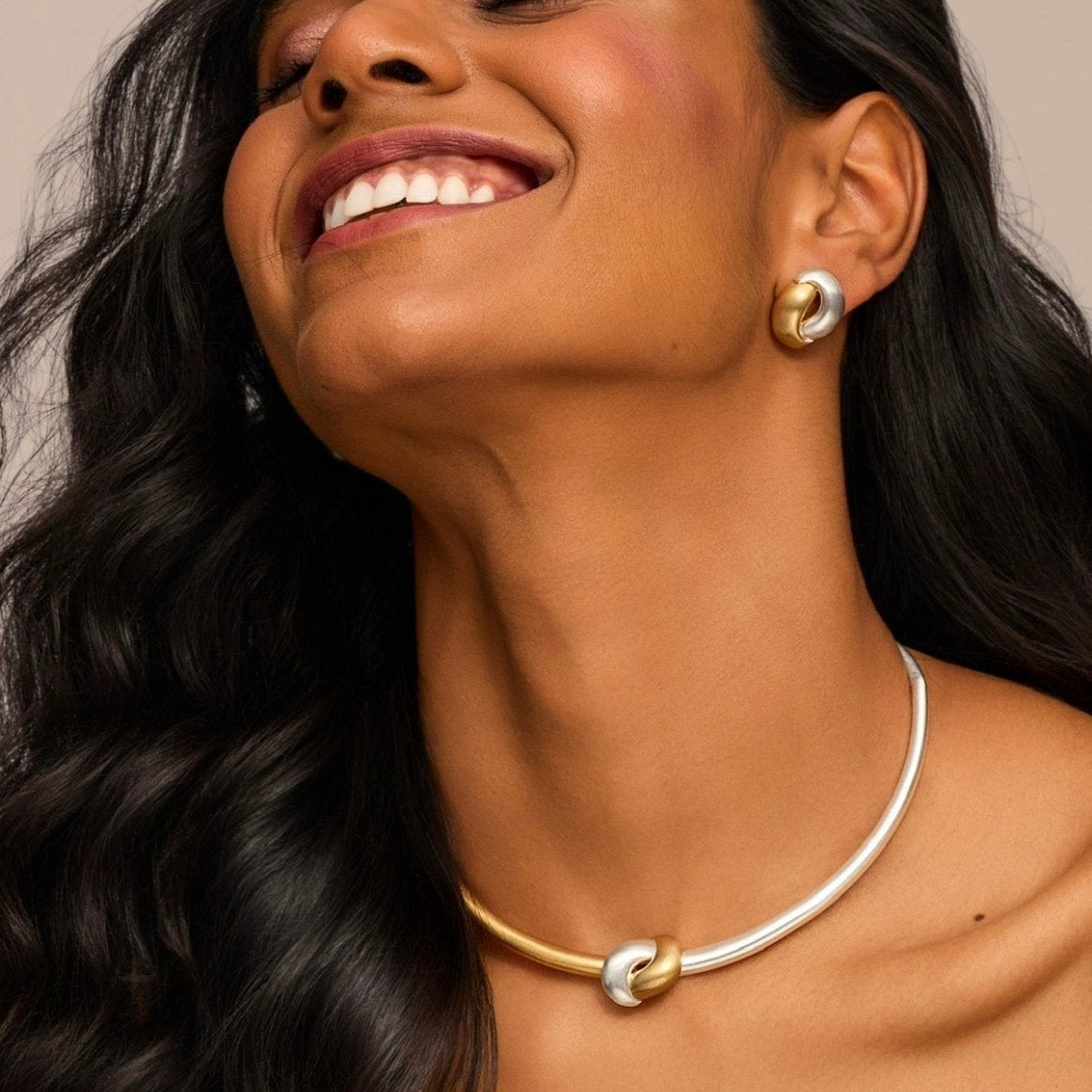 Mara Duo Knot Choker - Luiza Jewelry