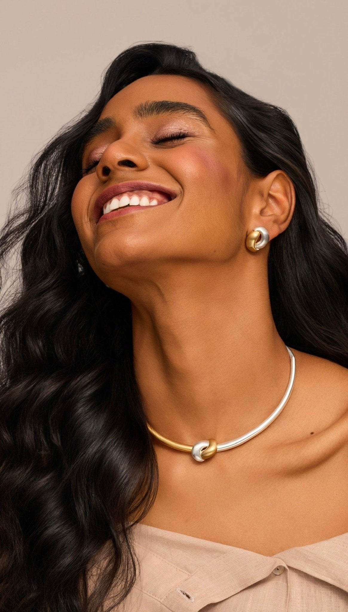 Mara Duo Knot Choker - Luiza Jewelry