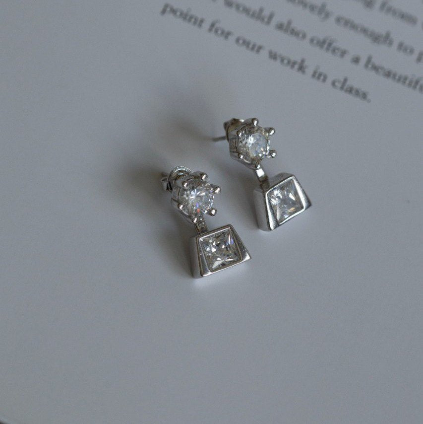 Ruth Silver 925 Zirconia Earring - Luiza Jewelry