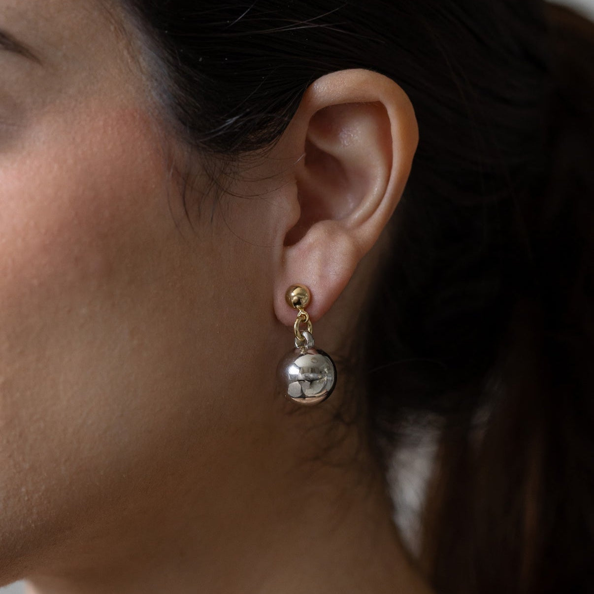 Joelma - Duo Sphere Drop Earrings