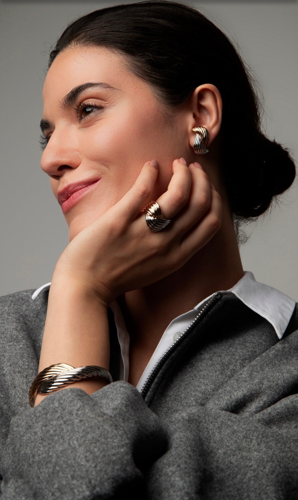 Darcy - Duo Wave Ring - Luiza Jewelry