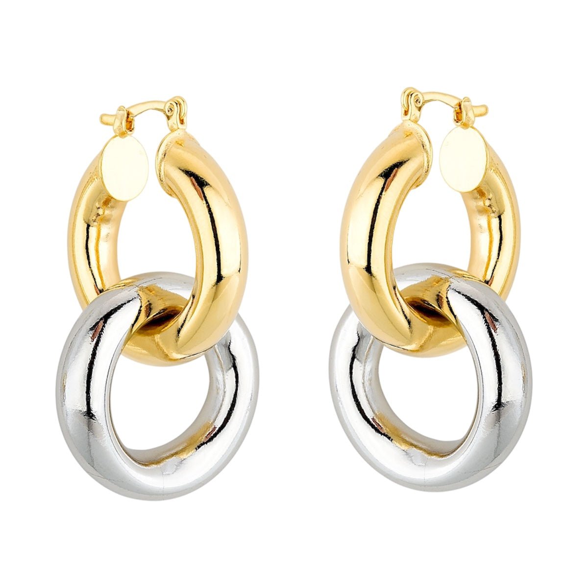 Pietra Double Hoop - Luiza Jewelry