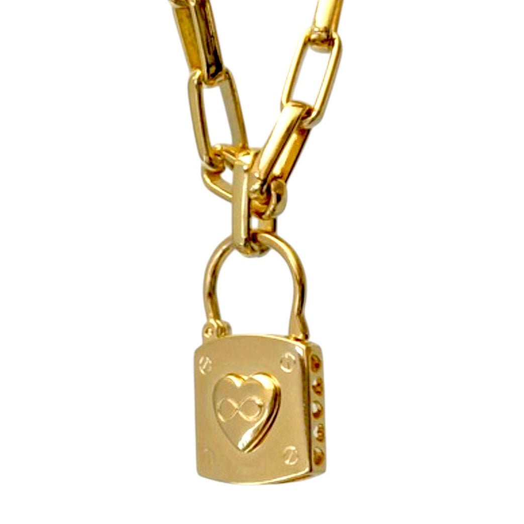 Bailey - Lock Me Necklace - Luiza Jewelry