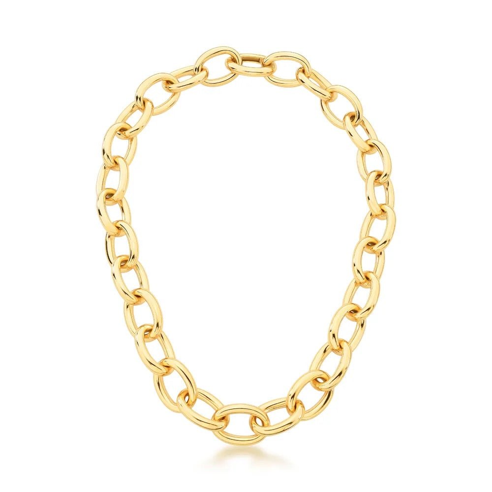 Lola Chunky Chain Necklace - Luiza Jewelry