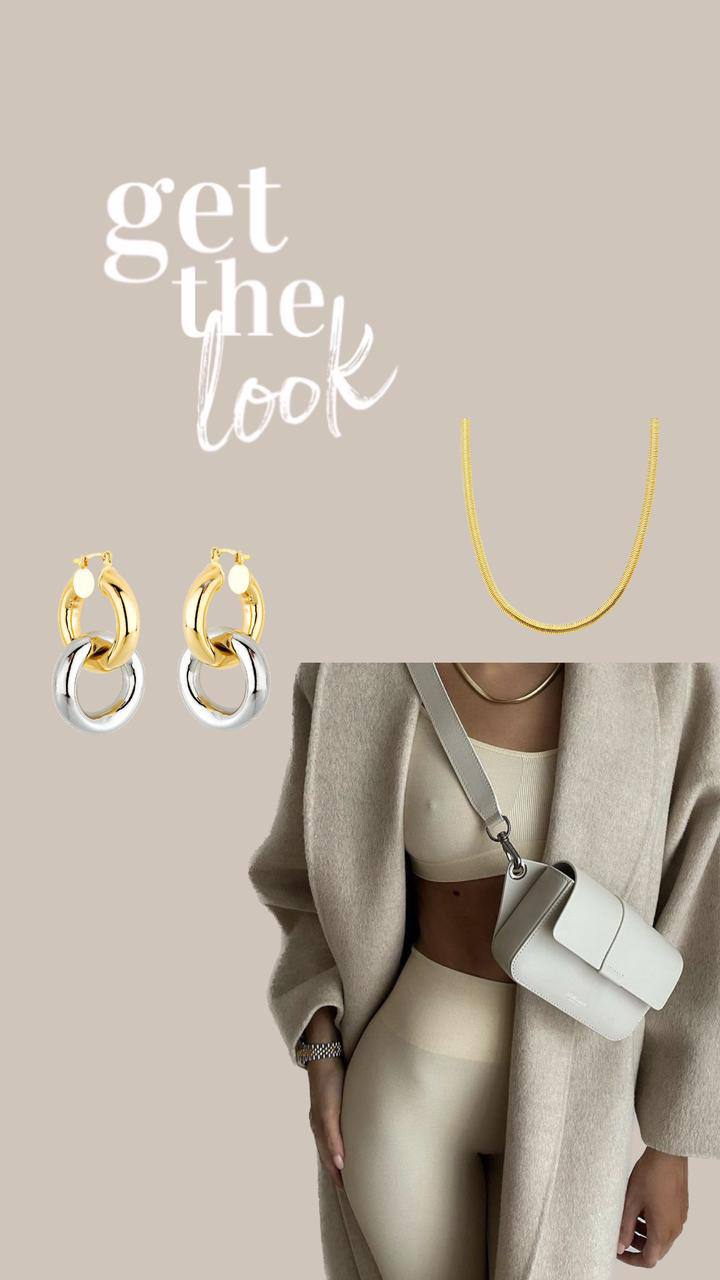 Pietra Double Hoop