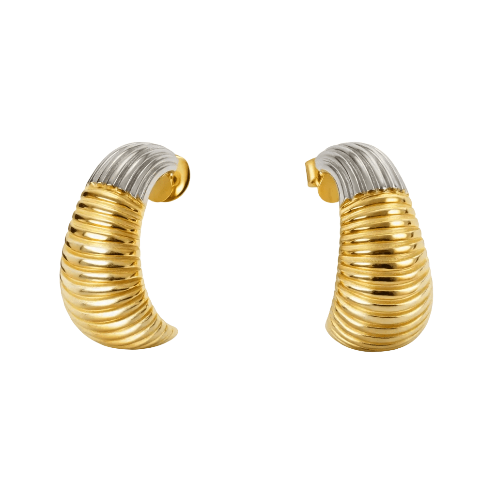 Nayara Earring – Mixed Metal - Luiza Jewelry