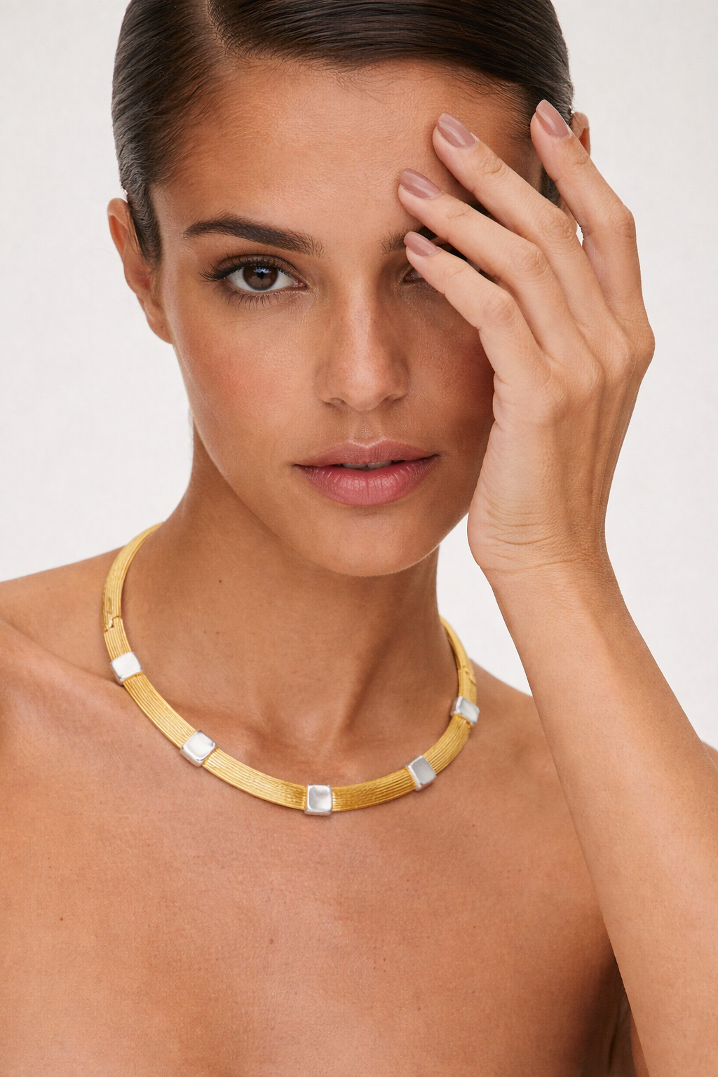 Marie Textured Collar Necklace