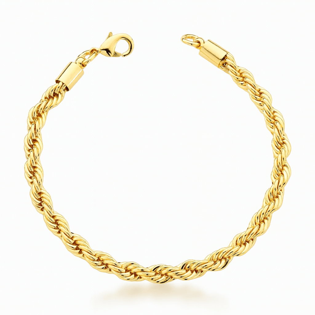 Audrey - Twisted Rope Chain Bracelet - Luiza Jewelry