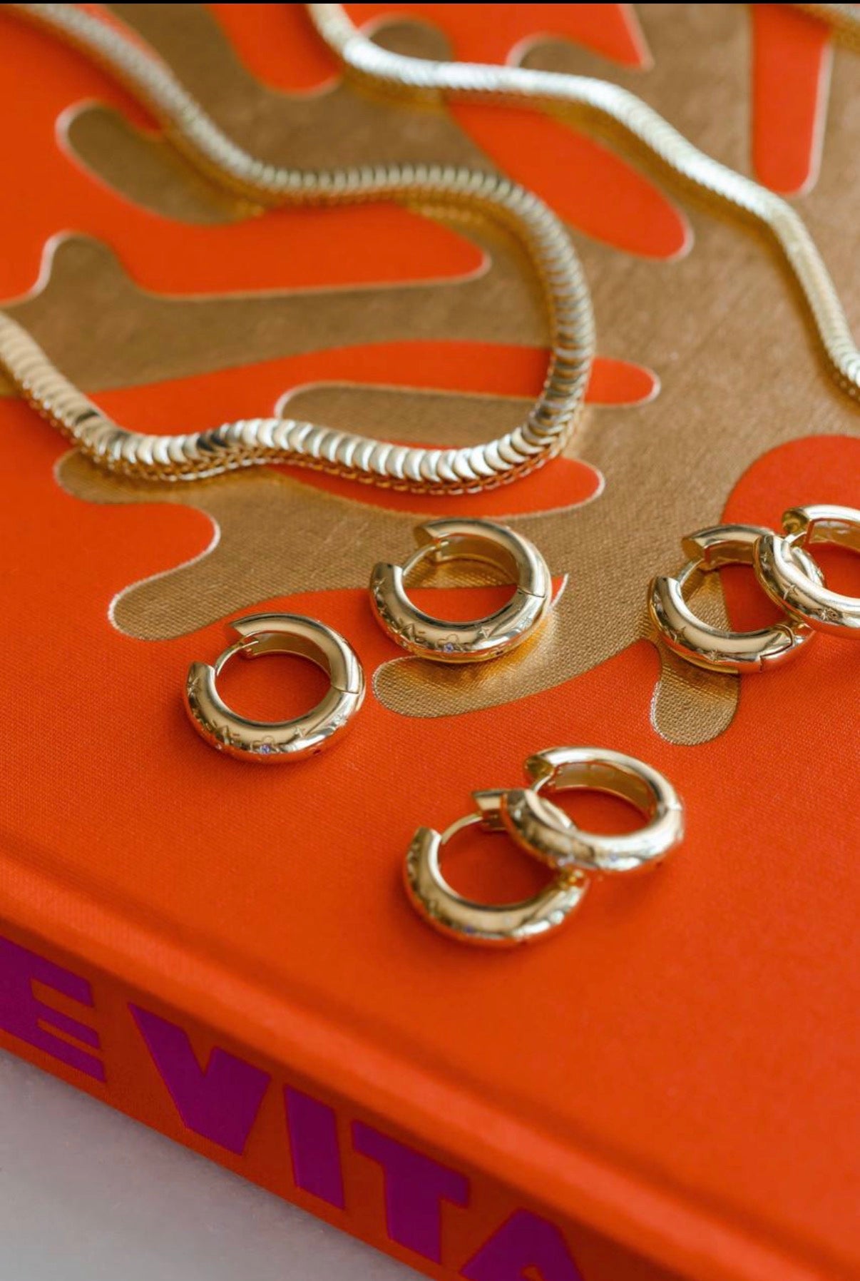 Bonnie Small Chunky Hoop Earrings - Luiza Jewelry