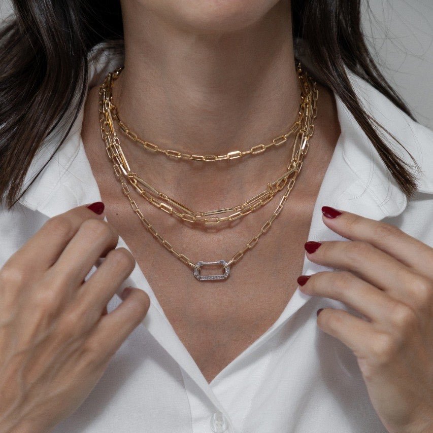 Talita - Duo Link Necklace - Luiza Jewelry