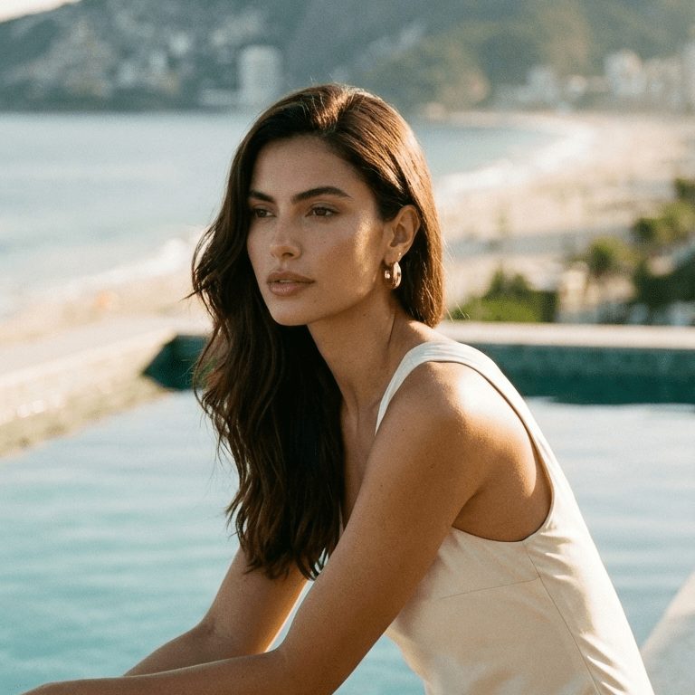 Faith City Gold Hoop Earrings - Luiza Jewelry