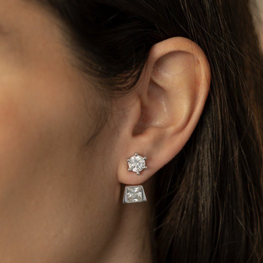 Ruth Silver 925 Zirconia Earring - Luiza Jewelry