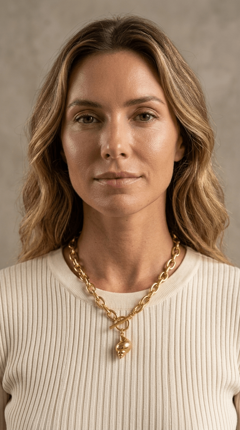 Solar Shell Necklace - Luiza Jewelry