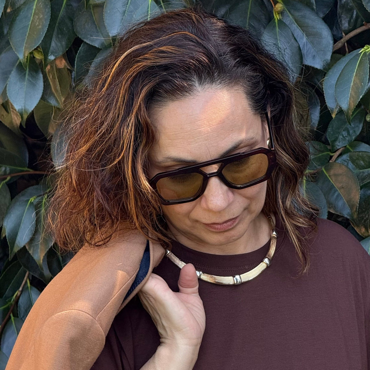 Marie Textured Collar Necklace - Luiza Jewelry