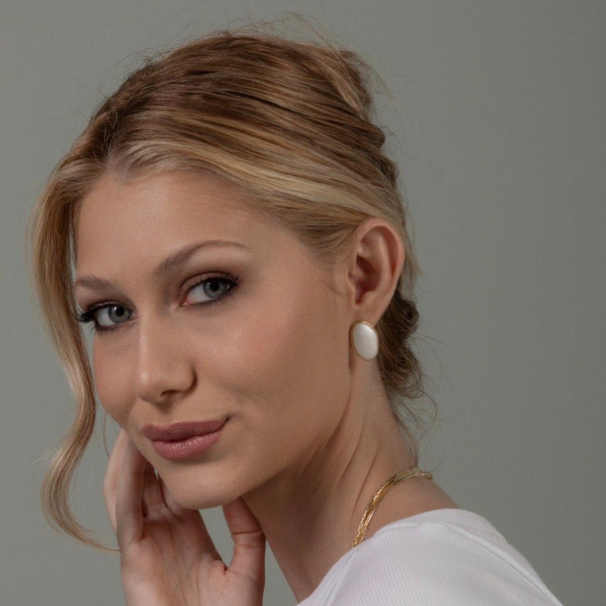 Lina Oval Earrings - Luiza Jewelry