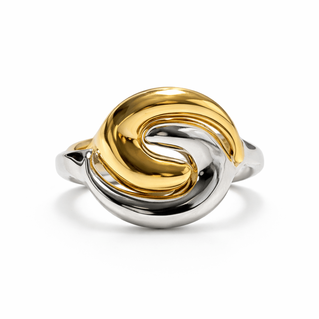 Luciana Duo Metal Ring - Luiza Jewelry
