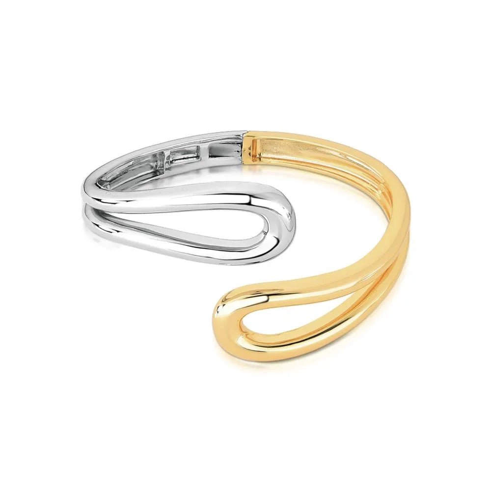 Naila Curve Duo Bracelet - Luiza Jewelry