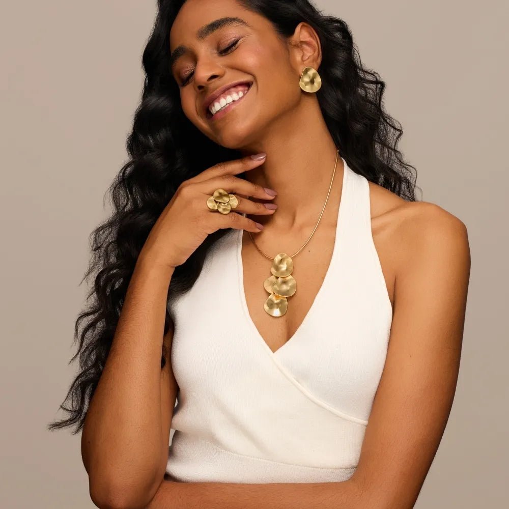 Crushed Glam Necklace - Luiza Jewelry