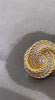 Mary stud earrings with rope-inspired gold twist and zircon sparkle – Luiza Jewelry